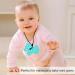 Sensory Chew Necklace for Home Use - Turquoise Green | Necklace Chewy Teether to Prevent Finger Sucking and Relieve Swelling with Beaded Edges - Buy Online on SooperMarket.com