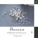 Unicra Bridal Wedding Hair Comb - Silver Crystal & Pearl Hair Accessories for Women & Girls - Buy Online on SooperMarket.com