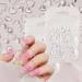 200PCS Clear Heart Nail Art Decals Charms for Nails  Clear 3D Acrylic Heart Nail Charms for Women DIY Manicures Salon Accessories -6