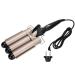 FILFEEL 3 Barrel Curling Iron Wand 28mm-32mm Hair Curler Waver Crimper Hair Styling Tool 110V 240V(EU-32mm)