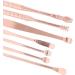 7pcs Stainless Steel Spiral Earwax Cleaner Set - Portable Ear Pick Spoon Tool Kit in Rose Gold - Buy Online on SooperMarket.com