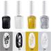 4 Colours 10ml Nail Polish Set Printed Jelly Nail polish Gold silver metallic colors Nail Pigment Polish Lacquer Nail Art Design Drawing Tool - Buy Online on SooperMarket.com