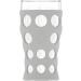Lifefactory 20oz BPA-Free Protective Silicone Sleeve Beverage Glass 2-Pack - Stone Gray - Buy Online on SooperMarket.com
