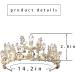 Bmirth Baroque Crown and Tiara - Gold Crystal Pearl Wedding Queen Crown for Women and Girls - Buy Online on SooperMarket.com