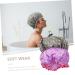 Healeved 2pcs Double-layer Satin-lined Shower Caps for Women - Peva Lining, Hair Drying Turban, Bathing Cap - Buy Online on SooperMarket.com