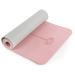 Yoga Mat Non Slip, Pilates Fitness Mats, Eco Friendly, Anti-Tear 1/4" Thick Yoga Mats for Women, Exercise Mats for Home Workout with Carrying Sling and Storage Bag 72"x24" Parfait Pink & Gray