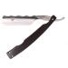 DOVO Flowing Shave Ready Straight Razor with Ebony Handle 6/8" Carbon Steel