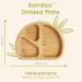 Munchkin Bambou Divided Plate - Stay Put Suction Plate for Babies & Toddlers | BPA Free Bamboo Plate for Baby Weaning | Kids' Mealtime Essential - Buy Online on SooperMarket.com