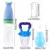 Buy Qixuer Baby Feeding Bundle: Silicone Squeeze Spoons Finger Toothbrush Nasal Aspirator & Fruit Suckers for Healthy Eating - Ships Internationally! - Buy Online on SooperMarket.com