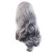 BGHJUE Silver Grey Black Lace Front Wig - 22 Long Wave Synthetic Wig for Women - Buy Online on SooperMarket.com