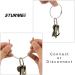 STURME Aluminum D Ring Carabiners Set - 24 PCS Mini Keychain Clips for Outdoor Camping - Durable & Spring Loaded Gate - Buy Online on SooperMarket.com