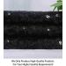 3 Feet Sequin Fabric by The Yard - Xmas Decor Tablecloth Linen - 1 Yard Black - Buy Online on SooperMarket.com