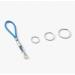 Buy Durable Nylon & Stainless Steel Materium Key Rings with Mini Carabiner | 3-Pack Red Keychains for Lanyards & Paracord - Buy Online on SooperMarket.com