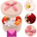 PRETYZOOM 1 Box Preserved Flower Decoration Wedding Favors Christmas Decor Fake Soap Flower Faux Christmas Centerpieces Ornament Party Soap Flower Indoor Artificial Flower 16.2X16.2X8.2CM Orange - Buy Online on SooperMarket.com