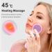 Face Scrubber Brush - Electric Silicone Sonic Facial Cleansing Brush with LCD Rechargeable & Waterproof for Deep Cleansing - Thermal Massager for Men & Women - Pink - Buy Online on SooperMarket.com
