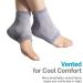 NatraCure Vented Moisturizing Gel Heel Sleeves - Skin Softening Treatment Socks for Cracked Heels & Dry Feet - Gray, Large - Buy Online on SooperMarket.com
