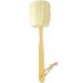 Natural Loofah Exfoliating Bath Brush - Body luffa loofa Sponge On a Stick - Sponge Scrubber with Long Wooden Handle Back Brush for Men & Women - Bath Spa Shower (1 Pack)