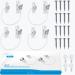eSynic Popular 4pcs Window Safety Restrictors Window Restrictor for UPVC Window Security Locks with Keys Child Safety Window Security Wire Latch Perfect for Home Public Applications-White Style-A