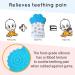Delight Paw Baby Teething Mitten | Self-Soothing Pain Relief for Babies Over 3 Months | BPA-Free | Mom Designed | Includes Hygienic Travel Bag | 2 Pack Bubbly Blue - Buy Online on SooperMarket.com
