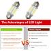 HONG 111 Marine LED Replacement Bulb Set - Super Bright 12V Boat Light Bulbs for Navigation, Anchor, Deck, Bow, Stern Lights (4PCS) - Buy Online on SooperMarket.com