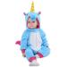 Doladola Baby Boys Girls Flannel Animal Hooded Unicorn Rompers Toddler's Jumpsuits Infant Outfit 2 5-3 5 Years Blue