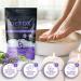 Lavender Oil Foot Soak with Epsom Salt for Dry Cracked Feet - Made in USA - 1 LB Lavender - Softens Calluses, Soothes Sore Feet & Removes Odor - Athlete's Foot Relief - Buy Online on SooperMarket.com