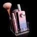 ANGNYA Nail Drill Holder Grinding Bit Storage Box 10 Holes Transparent Nail Drill Bit Holder Plastic Nail Drill Tool Organizer Manicure Tools Display Box for Nail Tech Supplies(Pink)