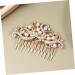 HAPINARY Hair Ornament Bridal Hair Clip Metal Hair Clips Veil Comb Wedding Crystal Hair Combs Barrettes for Women Bridal Veil Rhinestone Bobby Pins Fashion Headwear Accessories Bride French - Buy Online on SooperMarket.com