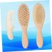 Healeved Wood Tools Scalp Massager Brush Set for Babies - Gentle Massage and Detangling Hairbrush - Buy Online on SooperMarket.com