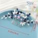IYOU Flower Wedding Hair Combs Blue Pearl Bridal Headpiece Floral Leaf Hair Piece Bride Bridesmaid Hair Accessories for Women - Buy Online on SooperMarket.com