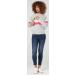 Happy Mama Women's Maternity Nursing Zipped Sweatshirt Striped Jumper 1110 - Grey Melange Size 16 - Buy Online on SooperMarket.com