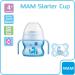 MAM Starter Cup with Handles & Soother - 150ml Blue | 4+ Months Baby Feeding Set - Buy Online on SooperMarket.com