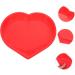 PRETYZOOM Mold Heart Shaped Biscuit Heart Cupcake Pan Silicone Cookie Mini Cupcake Heart Cake Pan Baking Supply Tube Baking Tins Cake Tin Red Wedding Large Baking Dish Silica Gel - Buy Online on SooperMarket.com