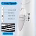 Travel Hair Dryer 1200W - Lightweight Folding Handle 3 Heat Settings Fast Drying Compact & Professional for Women - White - Buy Online on SooperMarket.com