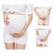 FEOYA Maternity Shorts Knickers High Elastic Cotton Safety Shorts Pants 2pcs XL (110-132 lb) High Waist 01