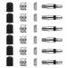 Tona on bicycle valve flash valve replacement set 24 parts Dunlop valve insert with seal valve cap accessories spare parts city bike trekking bike PUKY wheel bike valve change