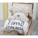 Botobaby Personalized Baby Gift Set - Custom Baby Blanket Plush Toy & Birth Details | Perfect for Baptism & Baby Shower (Beige Dog) - Buy Online on SooperMarket.com