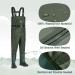 TIDEWE Kids Waterproof Chest Waders with Boot Hanger - Green 6/7 Little Kid - Buy Online on SooperMarket.com