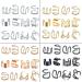 Diarypiece 12 Pcs Retro Advanced Sense Ear Bone Clip Without Pierced Metal Ear Cuff Jewelry Metal alloy - Buy Online on SooperMarket.com