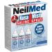 NeilMed NasaMist Saline Spray 177mL. All Natural pH Balanced & Buffered Solution - Soothe Moisturize and Cleanse Using Specially Designed tip. Contains 3 canisters