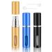 BELEVO Travel Perfume Atomiser Refillable 3 Pcs Perfume Travel Bottle For Toiletries 5 Ml Refillable Perfume Bottle Mini Spray Bottle Suitable For Men And Women Travel Essentials Blue