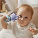 BC Babycare Baby Teether Toys - Silicone Teething Toys for Babies 0-6 Months - Finger Shape Infant Teething Pacifier (Blue) - Buy Online on SooperMarket.com