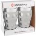 Lifefactory 20oz BPA-Free Protective Silicone Sleeve Beverage Glass 2-Pack - Stone Gray - Buy Online on SooperMarket.com