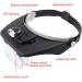 Head Mount Magnifier with LED Lights Headband Magnifier Head-Mounted Glass 1.2X 1.8X 2.5X 3.5X Lens Head Mount Magnifier Jewelers Glasses - Buy Online on SooperMarket.com