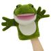 lilizzhoumax Simulation Frog Hand Puppet Plush Toy Stuffed Animal Plush Fluffy Frog Cute Role-Playing Child Interactive Early Education Toys Home Decoration Animal Toys Gift for Kids