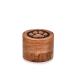 EDHAS Acacia Wood Decorative Urns Funeral Cremation Urn for Ashes for Dogs Pet Urns for Cats (8.89cm x 8.89cm x 6.35cm)