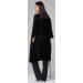 HAPPY MAMA Maternity Nursing Nightwear Set - Top, Pants & Robe 558p (Graphite Melange/Black) - Buy Online on SooperMarket.com