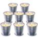 Topsics Citronella candle Outdoor 8 pieces of citronella candles natural soy wax lemon grass fragrance candles citriclla candles for garden terrace picnic camping burning time 80-96 hours
