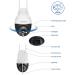 MUBVIEW 2K Security Camera Outdoor Security Cameras with 360 PZT View 2.4G WiFi Wired Home Surveillance Cameras Color Night Vision Motion Detection Siren 2 Way Talk 24/7 Works with Alexa 1 Count (Pack of 1) - Buy Online on SooperMarket.com