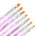 Professional 7-Part Nail Art Brush Set with Nail Shaver - Perfect for Gel & Acrylic Nail Designs - Buy Online on SooperMarket.com